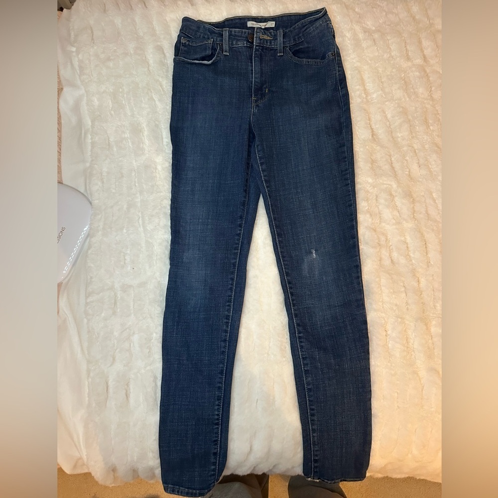 Levi's 721 High Rise Skinny Jeans Size 27 - Picture 4 of 9